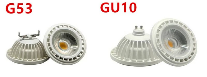 Бесплатная доставка 15 Вт COB LED AR111 свет прожектор G53 GU10 AC85 265V Диммируемый