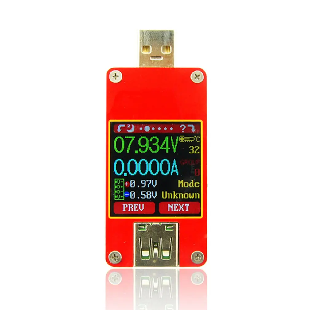 

UT25/UT25C for APP USB 2.0 Type-C LCD Voltmeter Ammeter Voltage Current Meter Battery Charge Measure Cable Resistance Tester