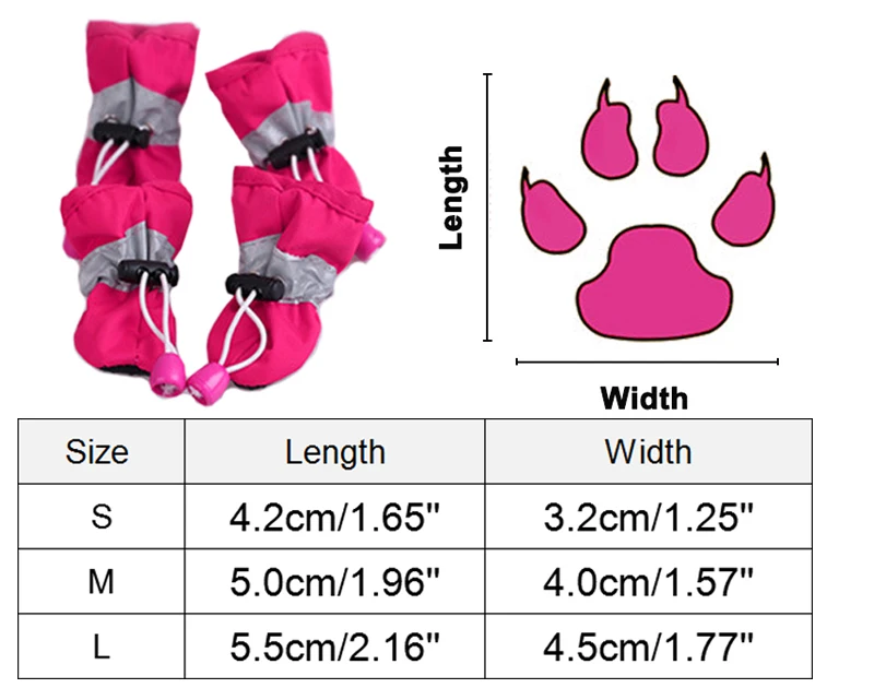 4 шт./компл. зимняя теплая обувь мягкая собака Водонепроницаемый толстые ПЭТ обувь непромокаемые сапоги для маленьких собак Чихуахуа Тедди кошки щенок обувь