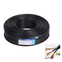 Câble électrique étanche 10m et 3 broches | Fil en PVC à extension de 0.75mm, pour connecteur étanche, projecteur, jardin de pelouse