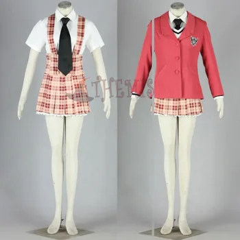 

Athemis Anime Cosplay Axis Powers Hetalia Cosplay Costume Unique Tartan Design Braces Dress School Uniform White Shirt Short