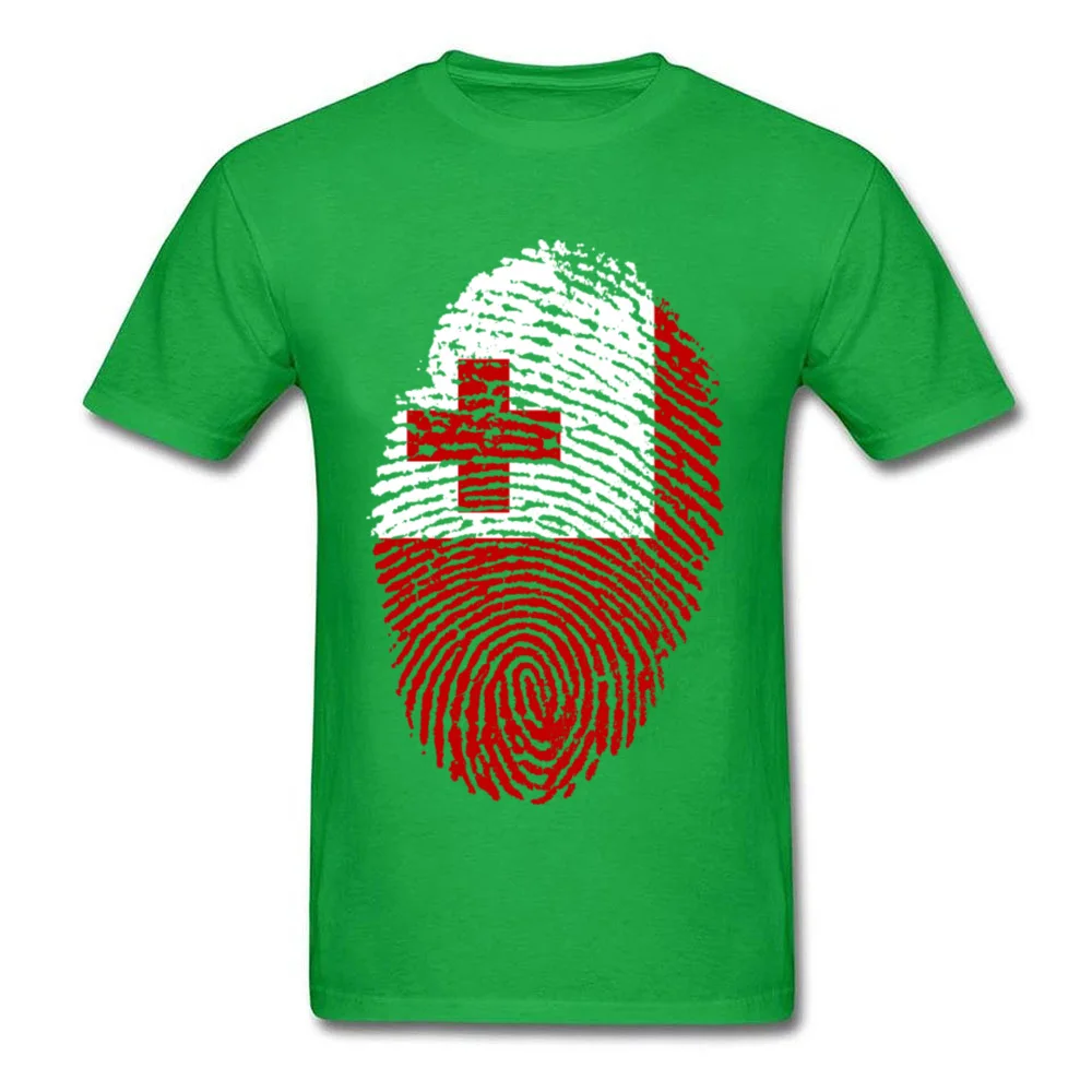 Tonga Flag Fingerprint_green