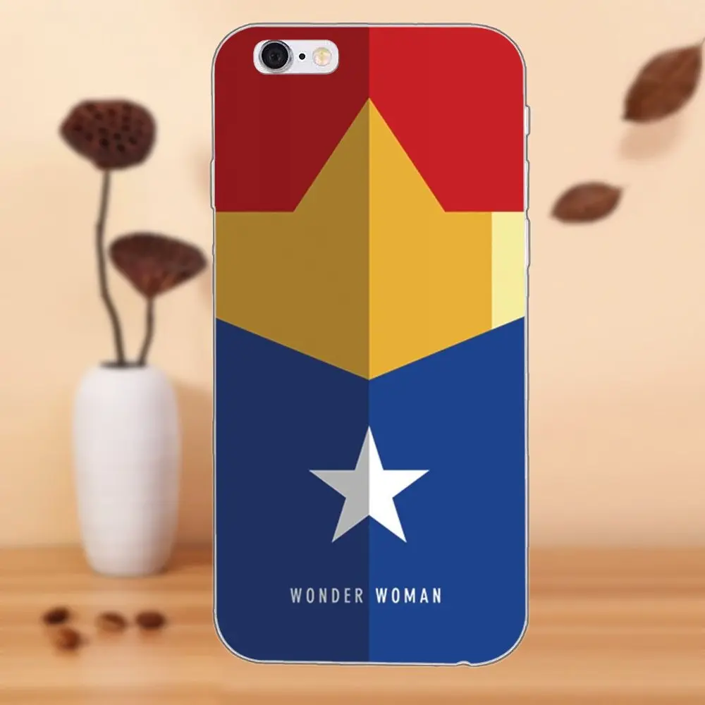 TPU Mobile For Sony Xperia Z Z1 Z2 Z3 Z4 Z5 compact Mini M2 M4 M5 T3 E3 E5 XA XA1 XZ Premium Comic Wonder Woman Logo Poster
