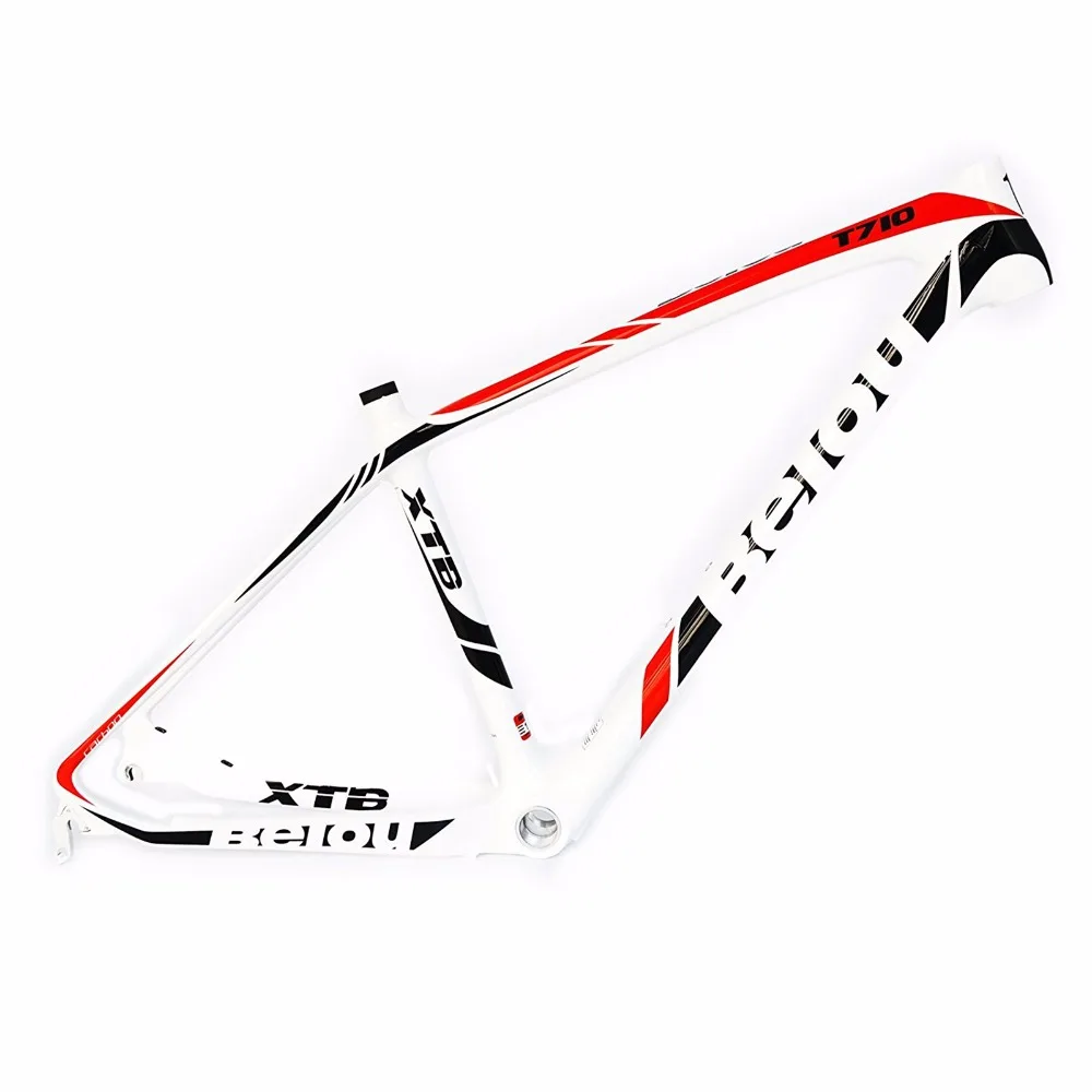

BEIOU 3k Carbon Fiber Mountain Bike Frame Ultralight 26-Inch Wheels MTB Glossy Unibody Internal Cable Routing B018B