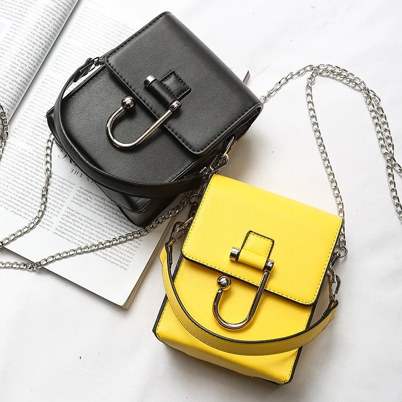 

2017 Summer Korean Version Shoulder Bag New Simple Mini Bag The Simple Leisure Chain Shoulder Messenger Bag