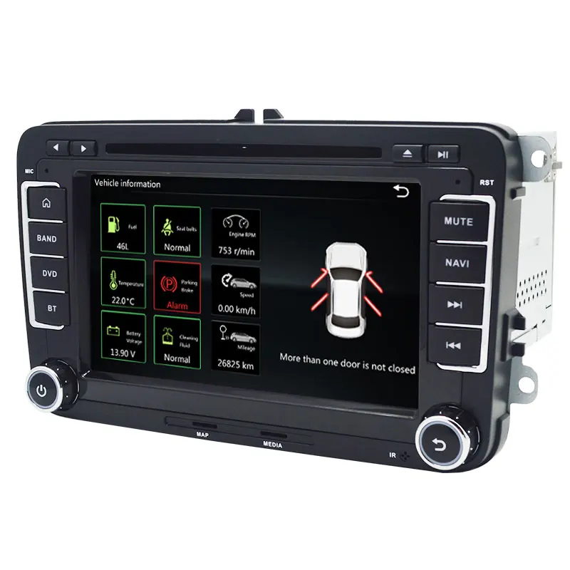 Quad Core 7 inch 1024*600 Android 6.0 Car DVD GPS Radio for VW Golf 5 6 Polo Passat Jetta Tiguan Touran Skoda Octavia Seat Wifi