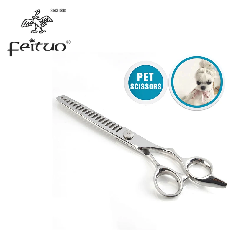 

7 inch Stainless Steel Dog Pet Cat Grooming Scissors Hair Thinning Scissors Shears For Dogs Supplies 1pcs + Case