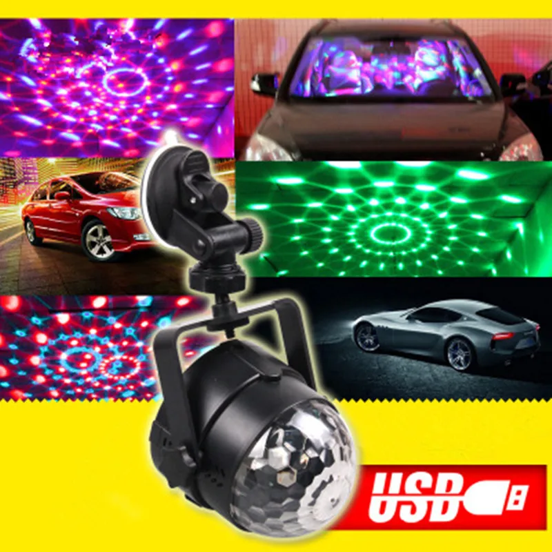 

Dreauto Car Music Sound Control RGB LED Decoration Atmosphere DJ Lights Laser Party Disco Club Colorful Effect Auto Lamp