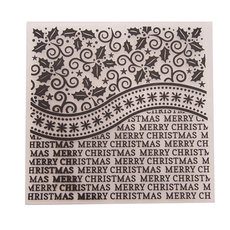

Plastic Embossing Folder Template For DIY Scrapbook Photo Album Card Christmas Embossing Folder Plastic Scrapbooking