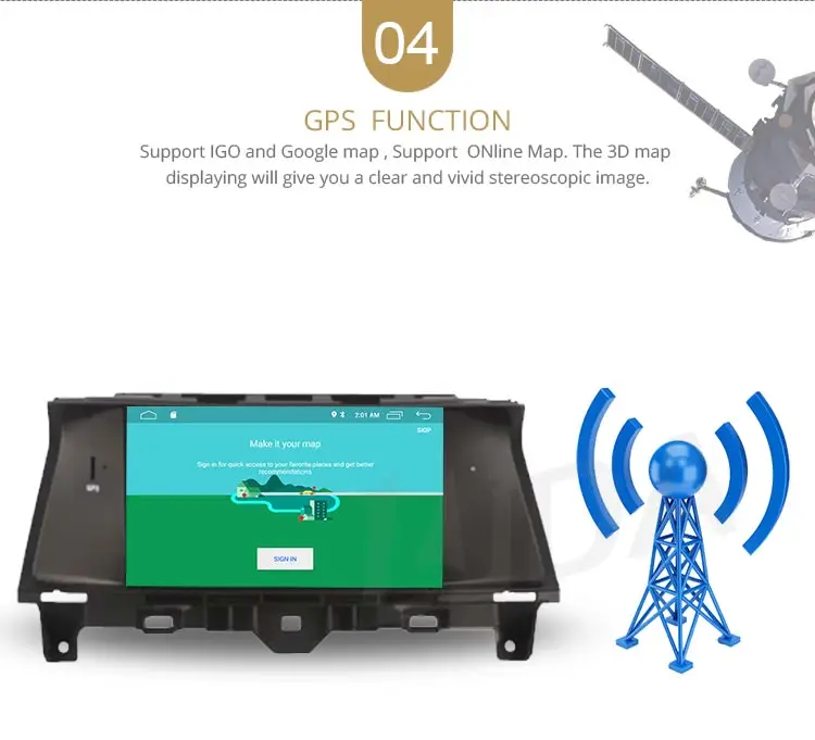 Sale LJDA 1 Din Android 9.1 Car Radio For Honda Accord 2008-2015 WIFI Car Multimedia Player Stereo GPS Navigation DVD IPS Auto Audio 6