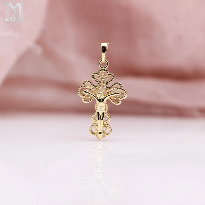 JiaMu 585 ожерелье с крестами из розового золота, христианские подвески, 9 стилей, Мужская подвеска, l цепь, ювелирное изделие, ожерелье, подвеска, комбинация