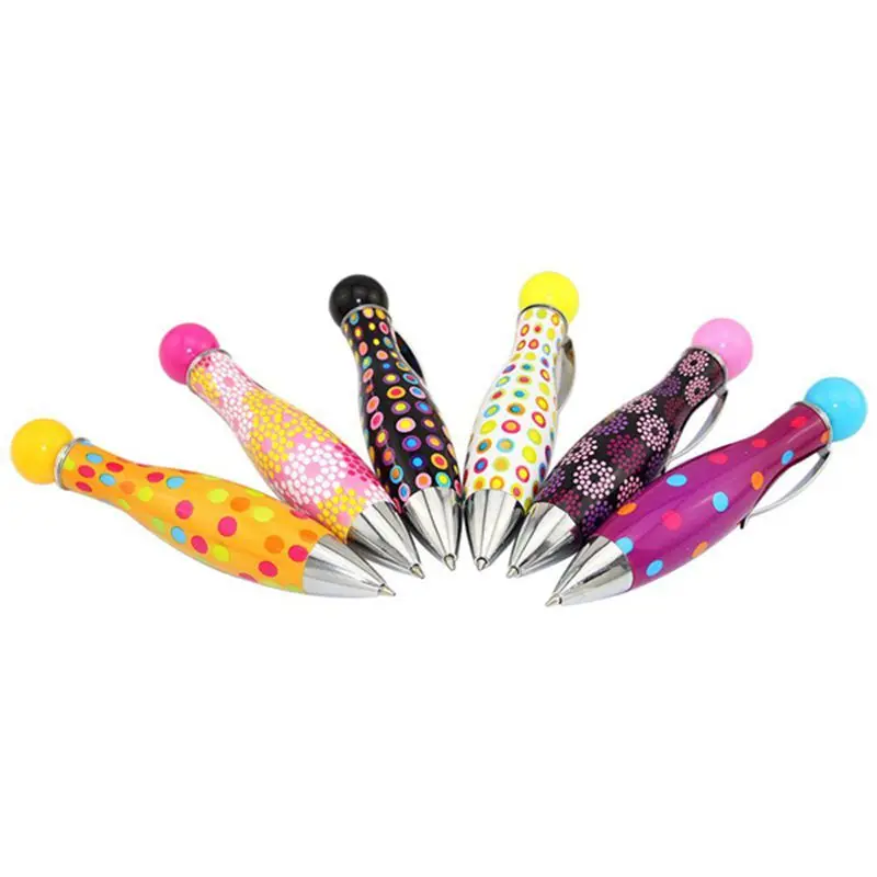 

Cute Retractable Bowling Style Mini Ballpoint Pens, 0.7 mm Blue Ink, Colorful Pen Shell, Pack of 12