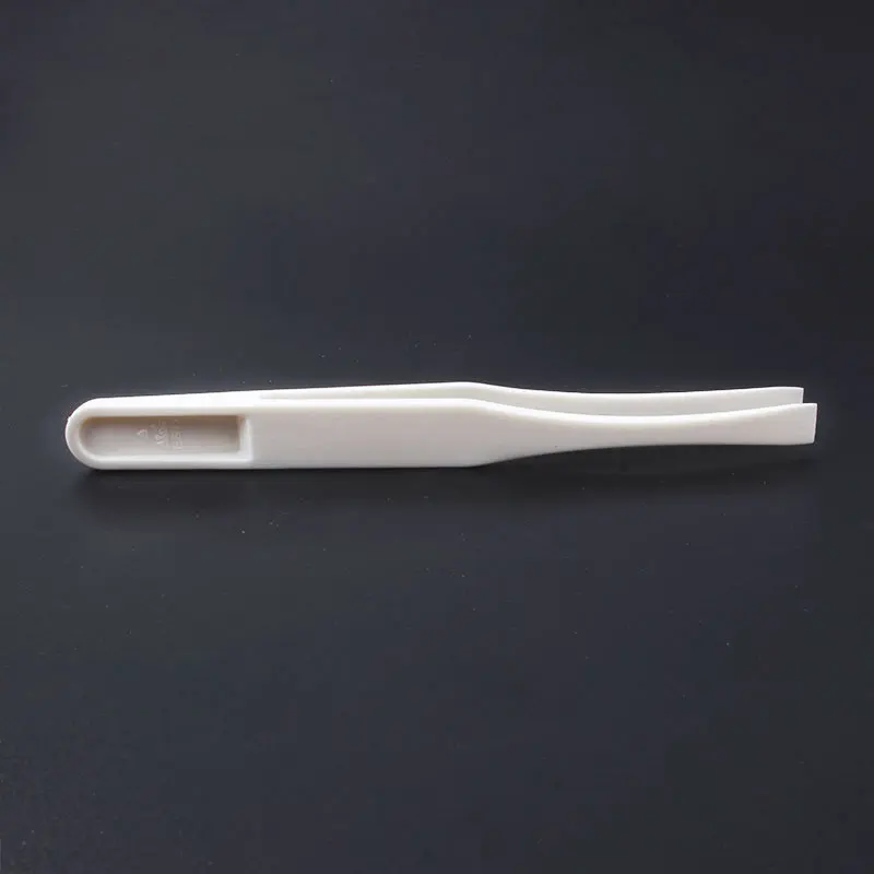Flat head anti-static plastic tweezers used for precision electronic components production, semiconductor and computer tweezers (1)