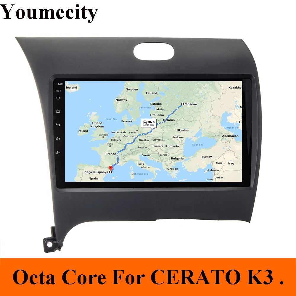 Excellent Youmecity Android 9.0 Car DVD Player for Kia CERATO K3 FORTE 2007-2018 headunit radio video Gps wifi IPS Screen Octa Core 2DIN 0