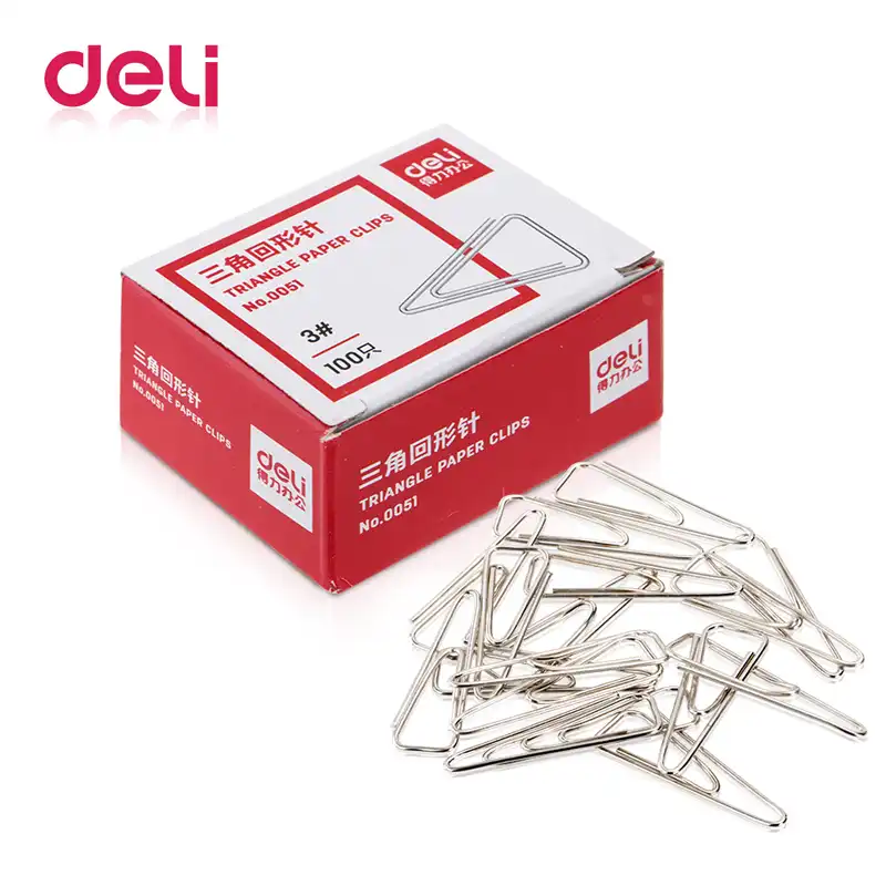100Pcs 6 Colors Metal Water Drop Shape Binder Clips Notes Letter Paper Clip