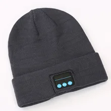 Беспроводная Bluetooth вязаная круглая шапочка зимняя теплая уличная Беговая шапка Музыкальная гарнитура TH36