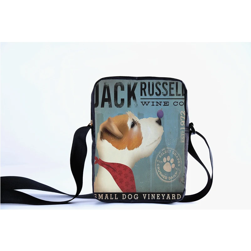 CROWDALE Messenger font b Bag b font For Women Fashion dogs photo Shoulder font b Bag