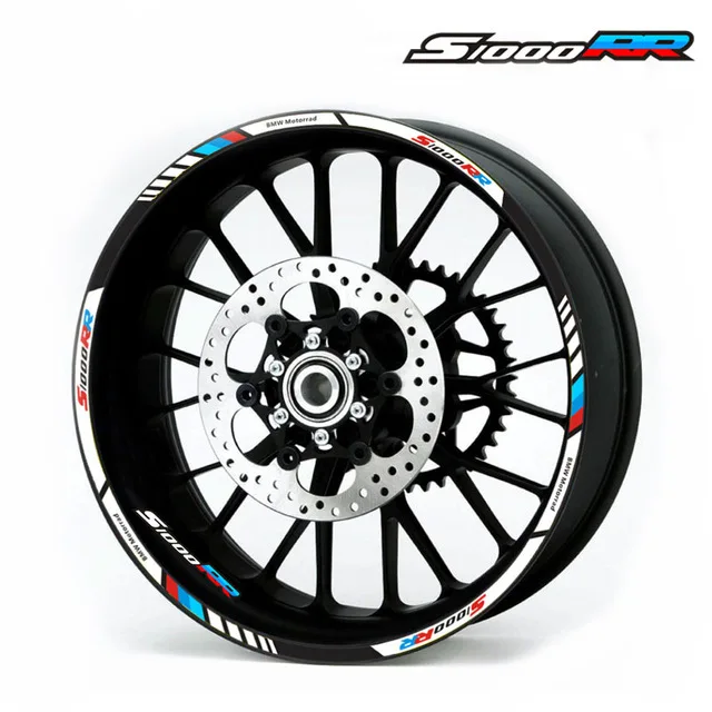 Высококачественные светоотражающие наклейки на колеса мотоцикла полоски для