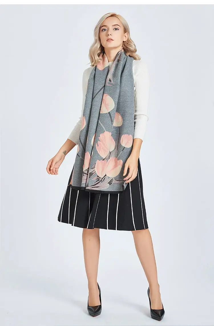 Supsindy mulheres inverno cachecol grosso macio quente
