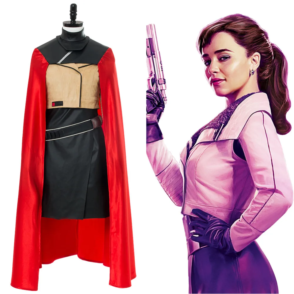 

Qi'ra Cosplay Costume Full Set Solo: A Star Wars Story Qi'ra Cosplay Cloak Jacket