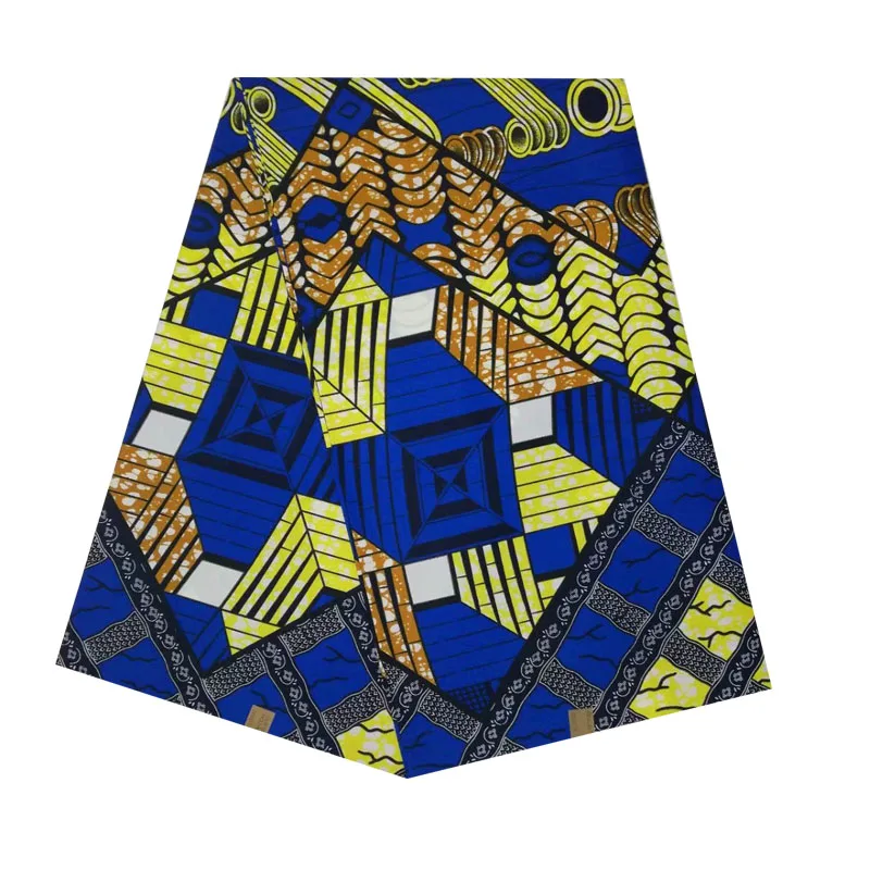 

African wax veritable dutch Printed in fabric block wax 100% cotton 6yards ankara hot sale for african woman V-L 542