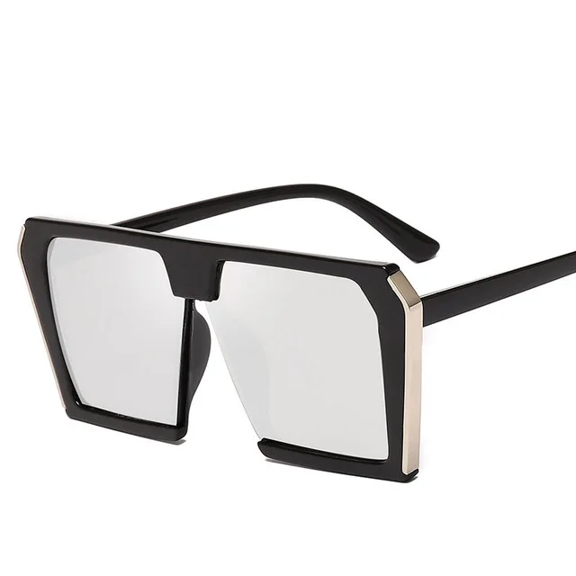Винтажные большие квадратные солнцезащитные очки для женщин,, негабаритный роскошный бренд, 90 s, модные солнцезащитные очки Cateye для женщин, женские солнцезащитные очки, UV400 - Цвет линз: 5