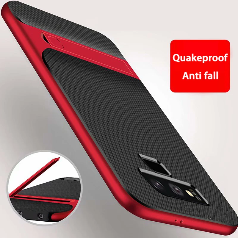 

KaiNuEn coque,cover,case For Samsung galaxy Note 9 Note9 Silicone Original Silicon on luxury back 360 with Phone holder covers