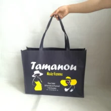 500 шт/партия экологичный темно-голубой нетканый сумка для покупок для обуви Одежда подарки упаковка шоу