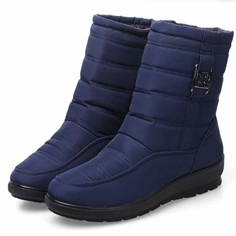 

Fast delivery Women Shoes 2018 New Boots Women Winter Snow Boots Solid Zip Fur Plush Super Warm Ankle Boots for Women Rain Boots