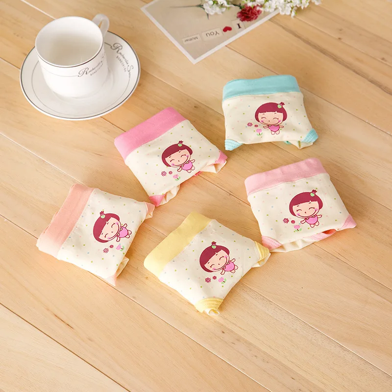 

5Pcs/Lot Girls underwear Cartoon little girl patterned panties Suitable for Girl from 1 to 9 years old Children's underwear