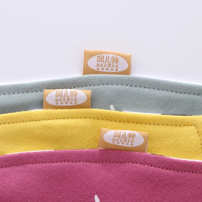 Cartoon Pattern Baby Bibs Cotton Soft 2 Side Infant Burp Cloth Cute Trangle Infant Mouth Towel Baby Boys Girls Bib Double Layer (3)