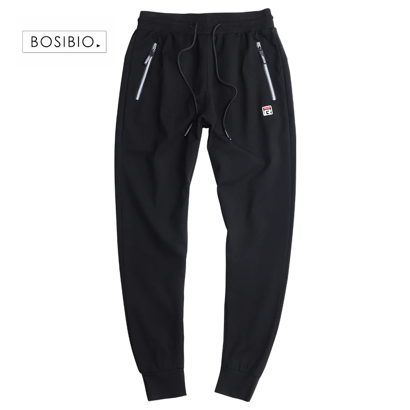 

BOSIBIO Mens Joggers Pants Summer Autumn Big Size 9XL Elastic Waist Male Trousers loose style Sweatpants 1819