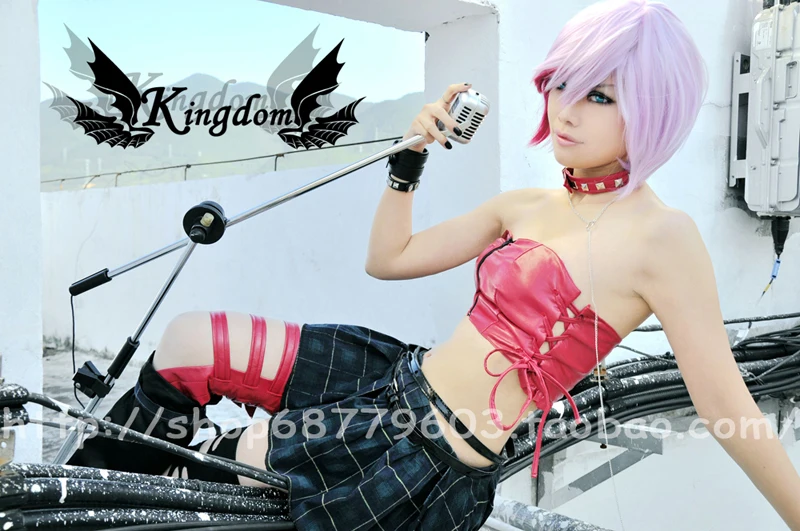 

[Customize] Anime VOCALOID Type"H" Meiko Full set Uniform Cosplay costume Sexy SJ Dress New any size free shipping