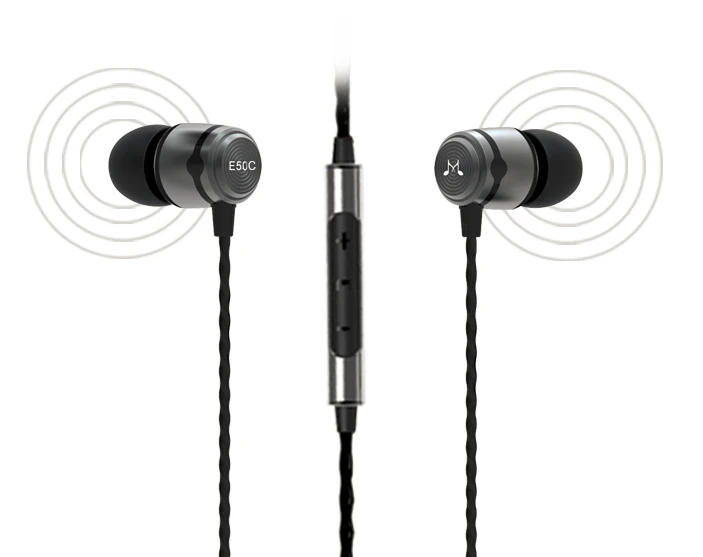 SoundMAGIC E50C супер бас звук наушники HIFI наушники стерео вкладыши eaphone С микрофоном и пультом дистанционного управления для всех смартфонов