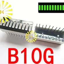 5PCSx 10 сегментный зеленый красный синий желтый нефрит зеленый белый цифровой светодиодный светильник 10*25 мм дисплей модуль B10G B10R B10BB