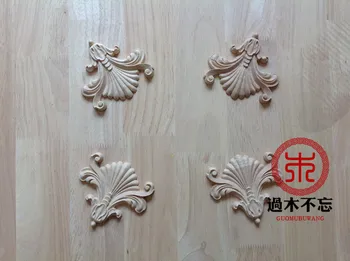 

Don't forget the wooden Dongyang Wood Carving Wood Window Decal Decals European Style Fireplace decoration central door flower b