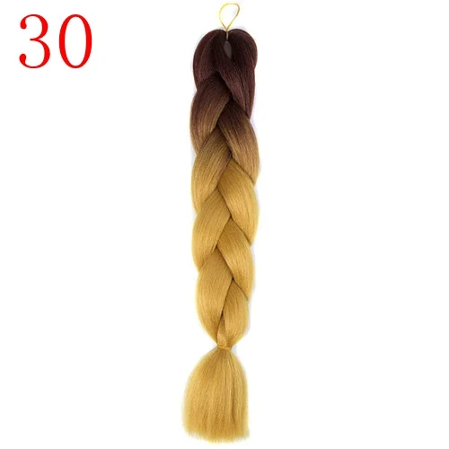 MERISIHAIR, 24 дюйма, Омбре, розовый, блонд, красный, синий, плетеные волосы, синтетические, вязанные волосы для наращивания, огромные косички, прически - Цвет: #130