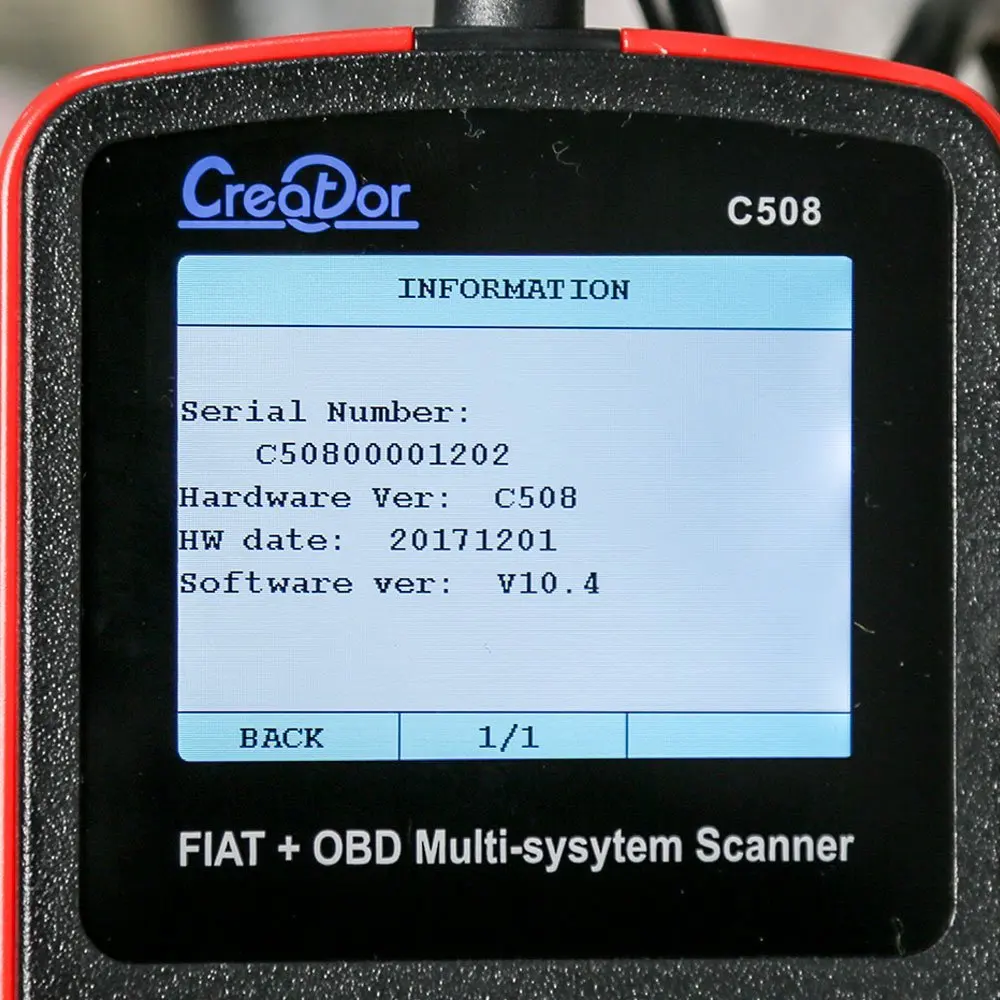 Автомобильный сканер Creator C508 OBD 2 кодов OBD2 OBDII для FIAT/Alfa/abrith/Lancia Airbag/ABS автомобильный
