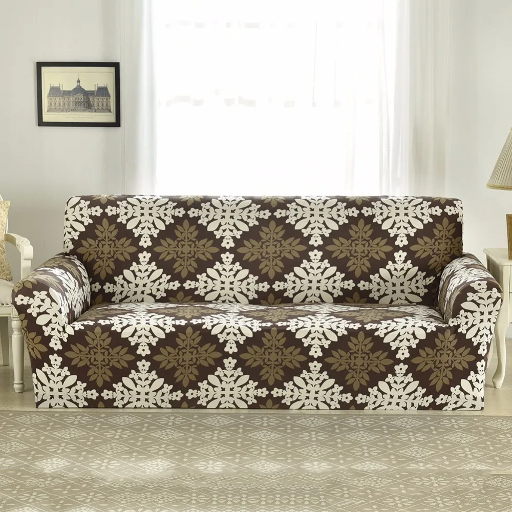 Универсальный стрейч диван охватывает эластичный спандекс диван покрывало мебель протектор на двоих диван 1/2/3 местный - Цвет: 06