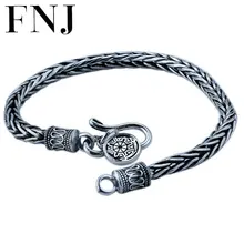 4 мм 5 мм 18-22 см браслет 925 пробы тонкая серебряная цепь S925 одноцветное тайское серебро Для мужчин Браслеты для Для женщин ювелирные изделия