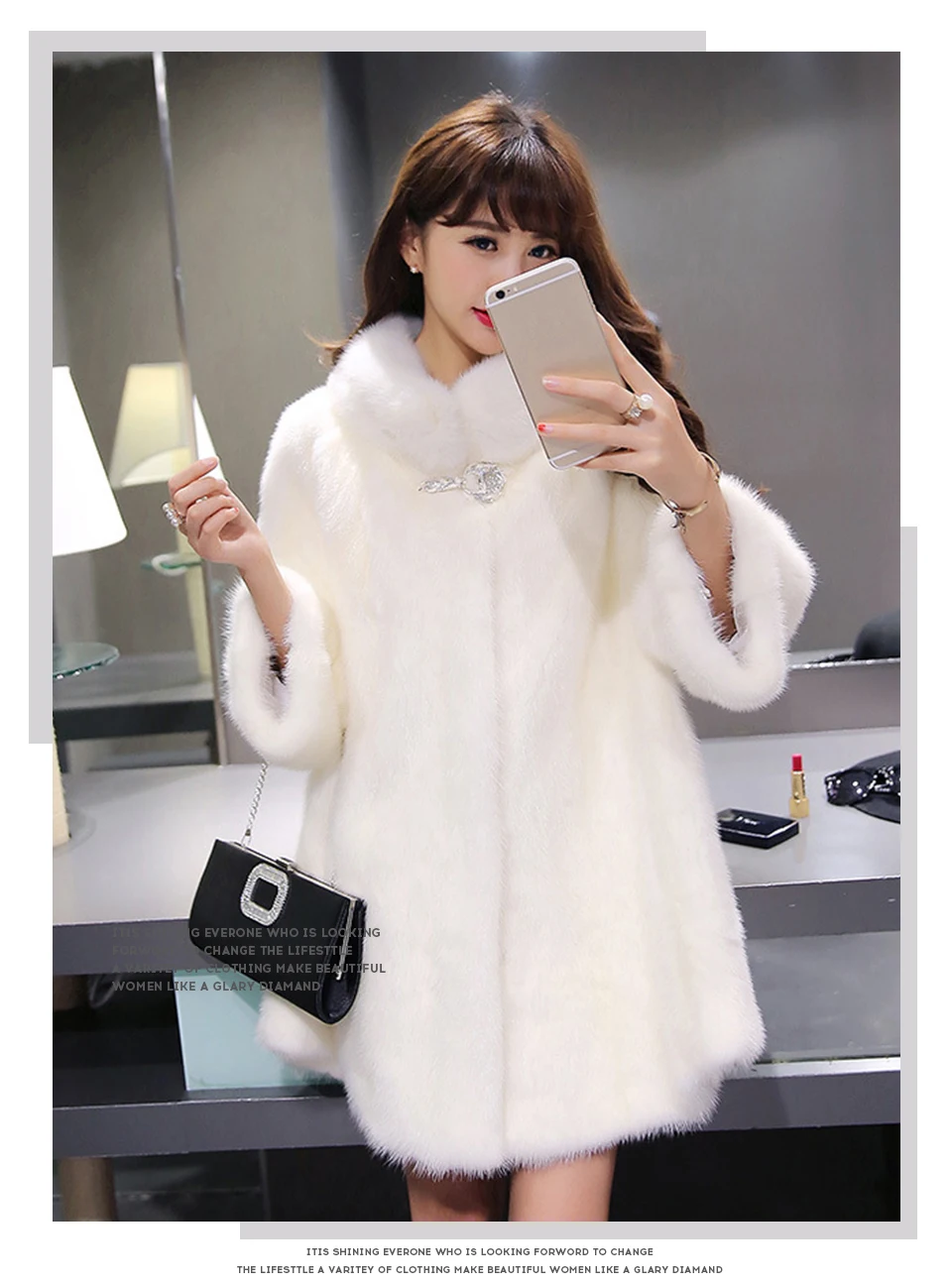TUHAO 2018 Fashion Winter Women Faux Fur Coat White Long Sleeve OFFICE lady elegant Jacket Warm Artificial loose Fox Fur Coats