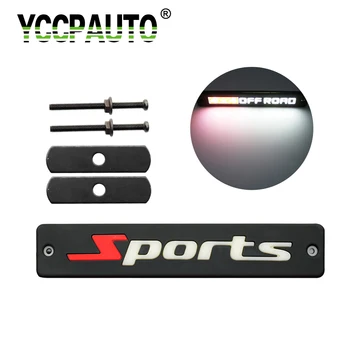 

YCCPAUTO Car-Styling Car Grille Light Sports Words Middle Front Lightbar Drl Working Driving Lights Honeycomb Bar Slim Bright