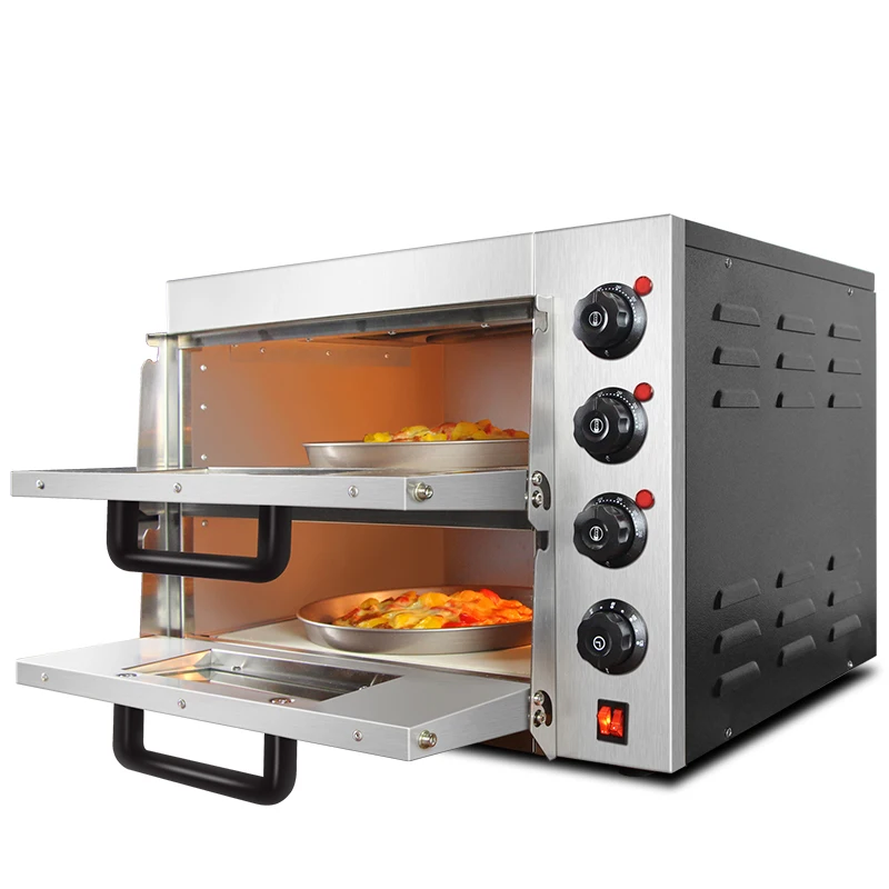 

Electric oven pizza chicken wing double oven 2 layers 2 plates baking large capacity home oven kitchen appliances electric