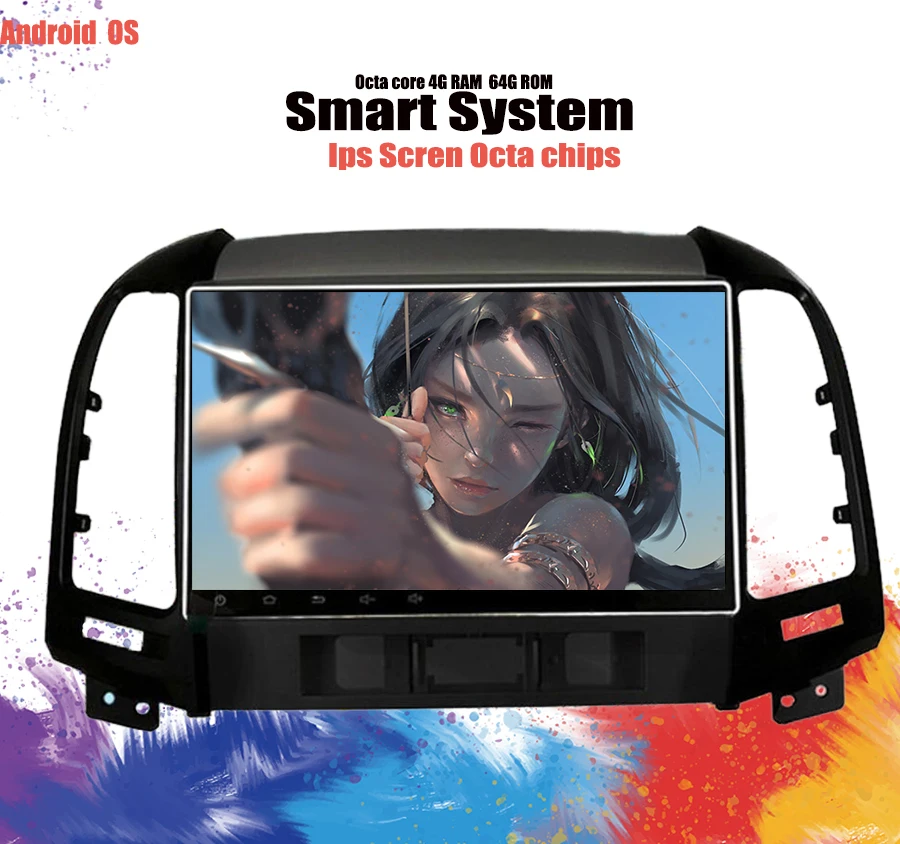 Perfect 9" Android 9.1 3 Hole Car Radio For HYUNDAI SANTA FE 2005 2006 2007 2008 2009 2010 2011 2012 GPS Stereo Player Head Unit audio 2 Perfect 9" Android 9.1 3 Hole Car Radio For HYUNDAI SANTA FE 2005 2006 2007 2008 2009 2010 2011 2012 GPS Stereo Player Head Unit audio 2