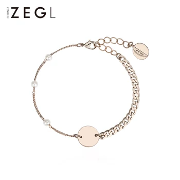 

ZEGL bracelet female Korean version of simple personality temperament niche design feel jewelry popular jewelry cold wind bracel