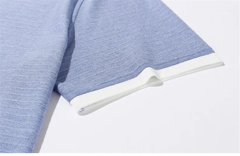 Men Polos Quality Cotton Knit Summer Breathable Short Sleeve Striped Polo Male Sweater Pullover Trun-down Collar MuLS Brand 2019 12
