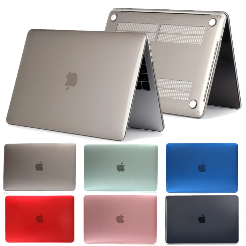 Crystal Clear Coque for Macbook Air 13 2018 Laptop Case Transparent A1932 PVC Cover for Macbook Air Pro Retina 11 12 13 15 Cover