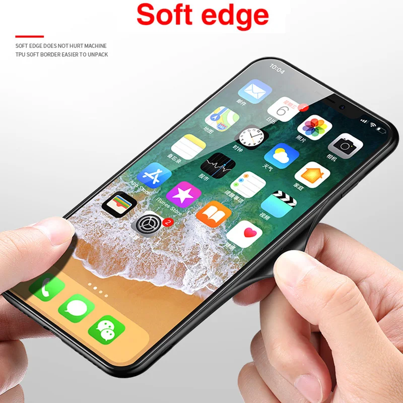 Ультратонкий Мягкий силиконовый Текстурированный чехол для телефона iphone 11 Xr Xs Max