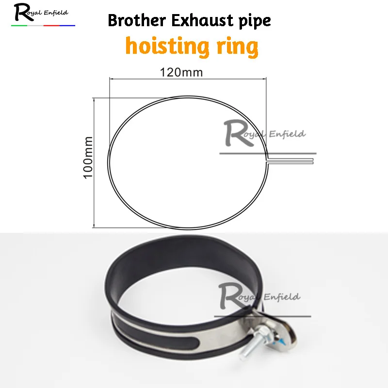 Motorcycle Exhausts Clamp Hoop Muffler Bike 120mm 100mm Set AliExpress