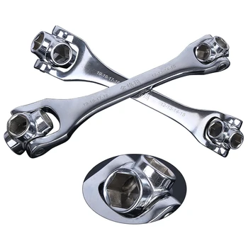 

12mm-19mm Universal Socket Wrench 8 IN 1 Double End Socket Spanner Key Multi Tool Car Repair Hand Tools Household Wrench Spanner